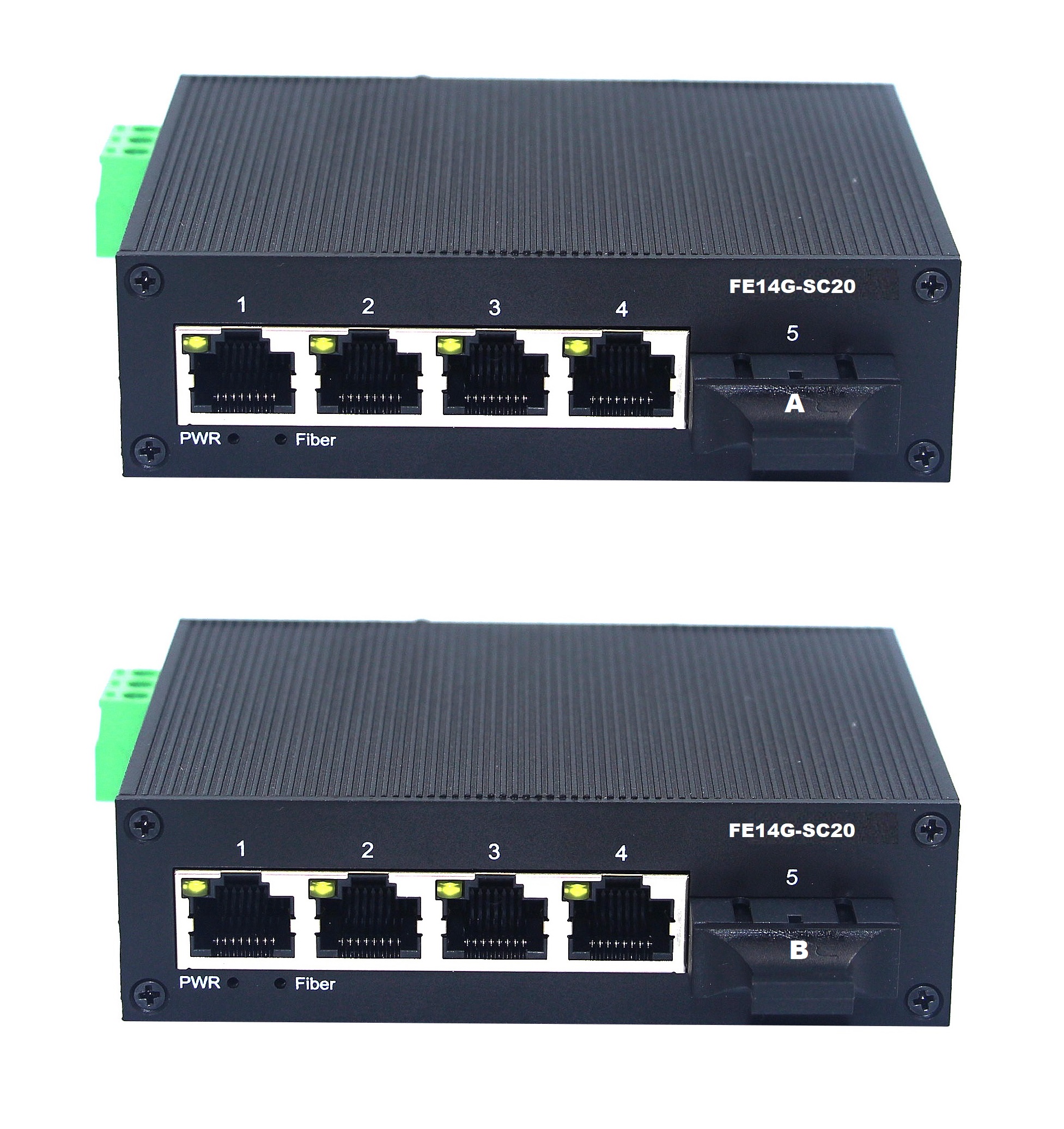 FE14G-SC20 A/Bセット 光メディアコンバーター - InfiPower